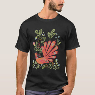 Camiseta Firebird Floral Ucraniano Estilo Vyshyvanka