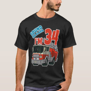 Camiseta Firecaminhão 34º Aniversário, Bombeiros Bombeiros