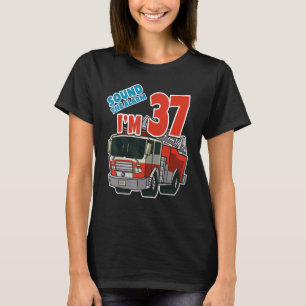 Camiseta Firecaminhão 37º Aniversário Bombeiros Garotos de 