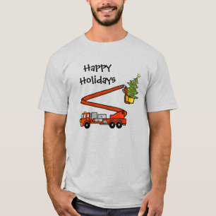 Camiseta Firecaminhão e árvore de Natal