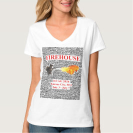 Camiseta Firecracker e Amigos femininos na KCAG 2024