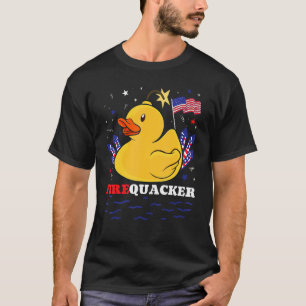 Camiseta Firecracker Rubber Duck 4 De Julho Firequacker Pa