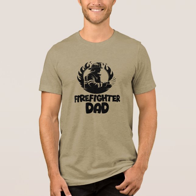 Camiseta Firefighter Dad, Father's Day (Frente)
