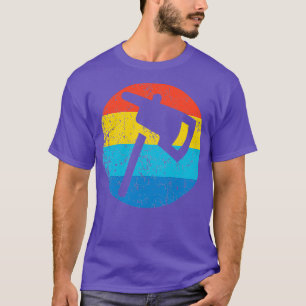 Camiseta Firefighter Fireman Fire Axe Retro 1970s Style Cir