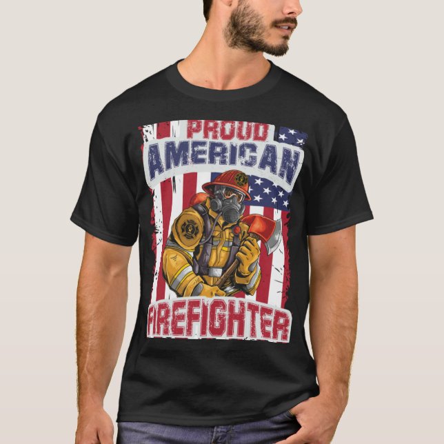 Camiseta firefighter & firetruck  for firefighters  7 (Frente)