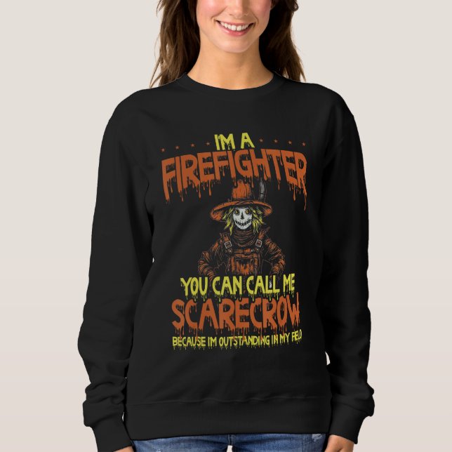 Camiseta Firefighter Halloween Fireman Halloween Party Fire (Frente)