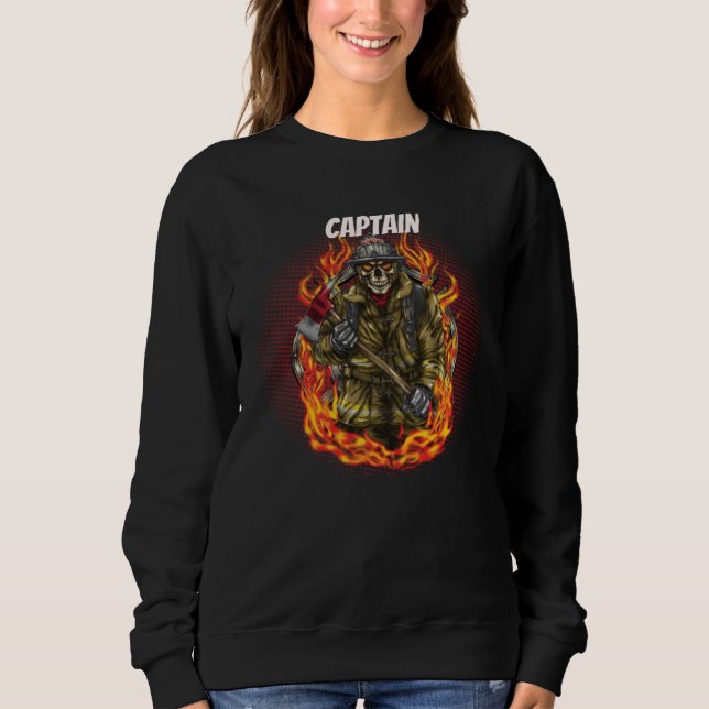 Camiseta Firefighter Skeleton Captain (Frente)