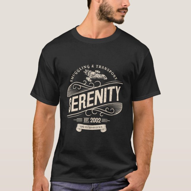 Camiseta Firefly De Serenidade E Transporte (Frente)