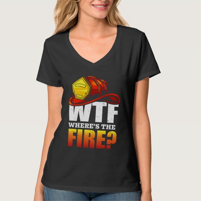 Camiseta Fireman  Cool Graphics Firefighter Plus Size (Frente)