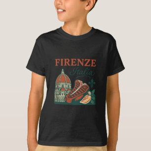 Camiseta Firenze Itália Lembrança Florença Itália Comida E