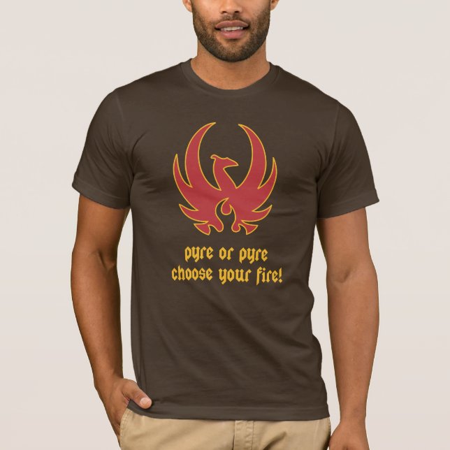 Camiseta fireT vermelho do pyre (Frente)