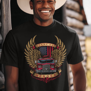 Camiseta Firetruck Heroes With Wings