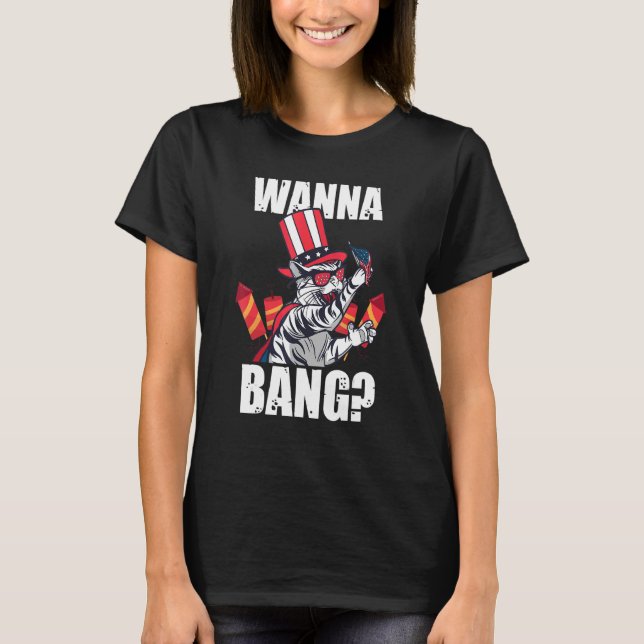 Camiseta Fireworks da Wanna Bang America (Frente)
