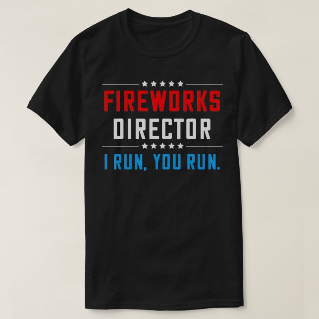 Camiseta FIREWORKS DIRETOR 4º da oferta de celebração de ju (Frente do Design)