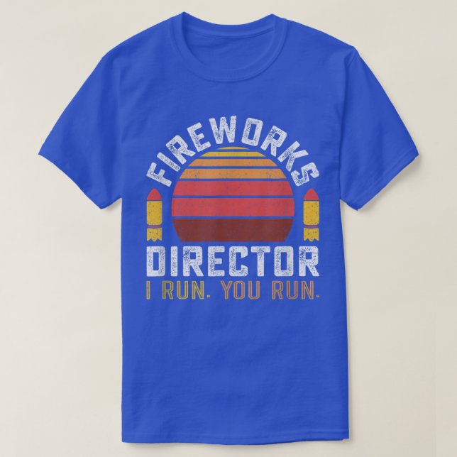Camiseta Fireworks Diretor 4 de julho (Frente do Design)