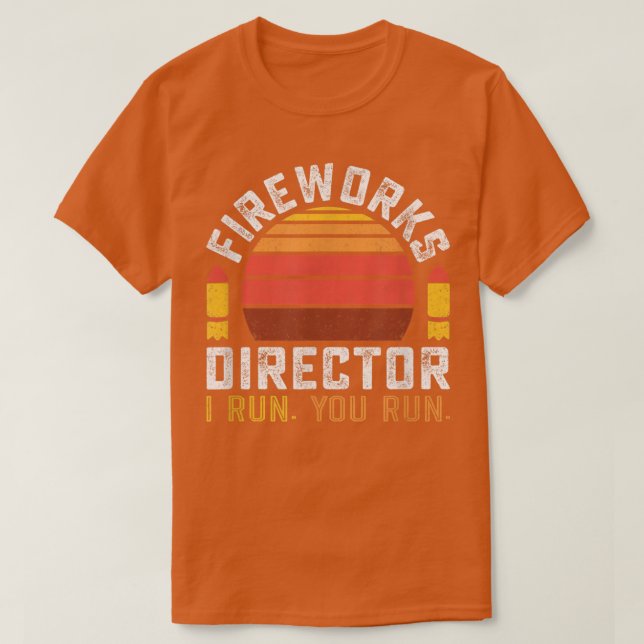 Camiseta Fireworks Diretor 4 de julho (Frente do Design)