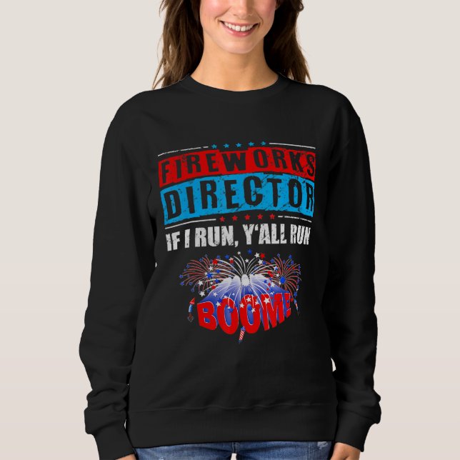 Camiseta Fireworks Diretor 4 De Julho Se Eu Executar Yall R (Frente)