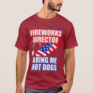 Camiseta Fireworks Diretor me traga cachorros quentes 4 de 
