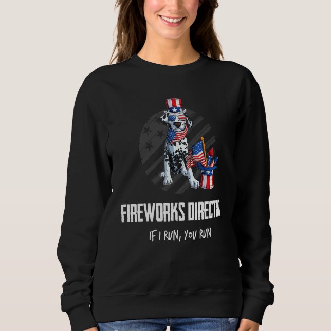 Camiseta Fireworks Diretor Se Eu Lhe Executar Em 4 De Julho (Frente)
