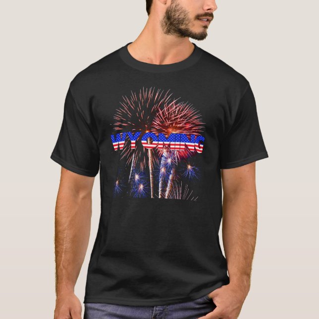 Camiseta Fireworks do Wyoming (Frente)