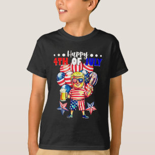 Camiseta Fireworks Funny Trump Patriótico Americano Feliz 4