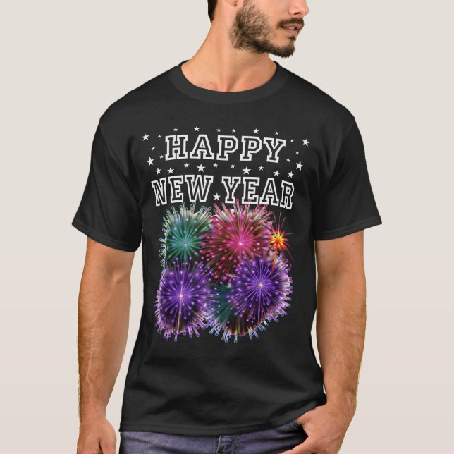 Camiseta Fireworks New Year's Eve Party  (Frente)