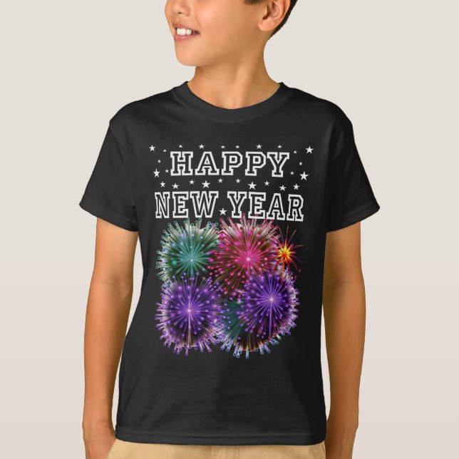 Camiseta Fireworks New Year's Eve Party  (Frente)
