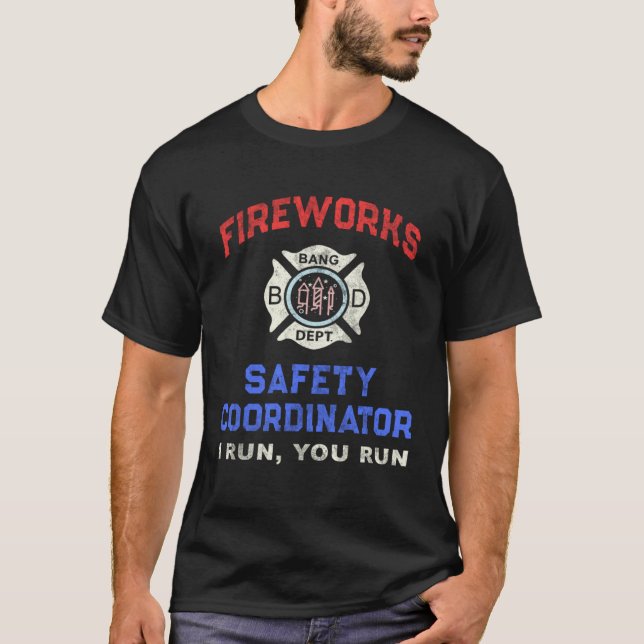 Camiseta FIREWORKS SAFETY COORDINATOR America Firefighter P (Frente)