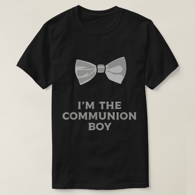 Camiseta First Communion Boy 2022 Tie Bow Gift  (Frente do Design)