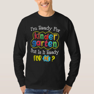 Camiseta First Day Of Kindergarten Back To School