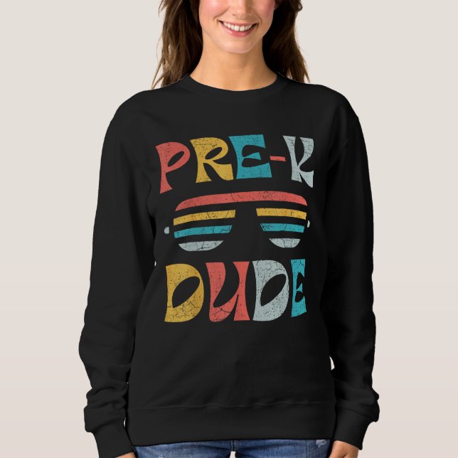 Camiseta First Day of Preschool Pre K Dude Back to School (Frente)