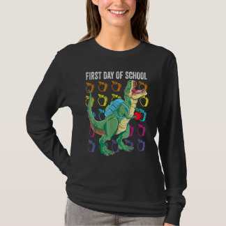 Camiseta First Day Of School  For Boys Toddlers  Kids Rex