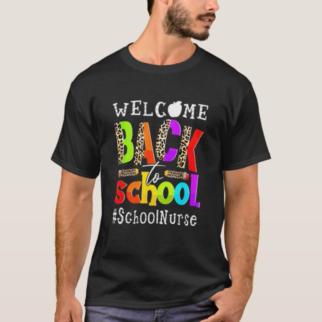 Camiseta First Day Of School Welcome Back To School Nurse L (Frente)