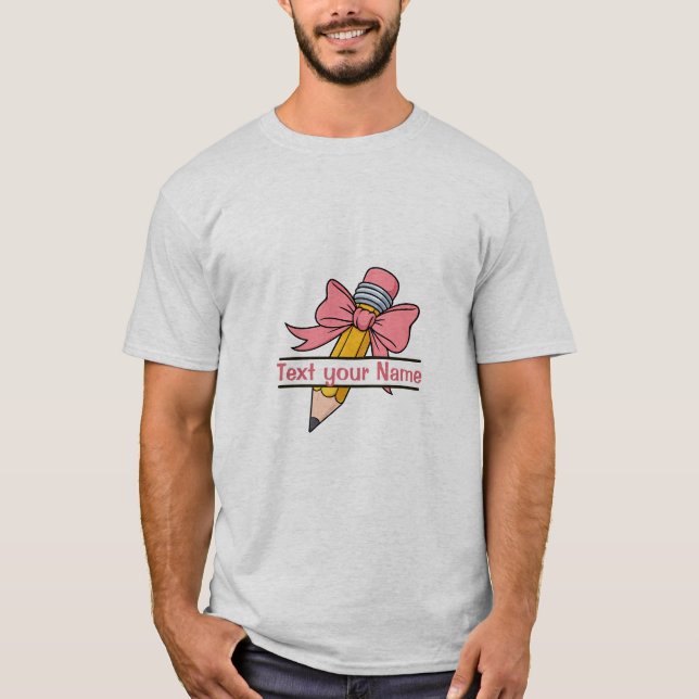 Camiseta First day of school with options to personalize  (Frente)