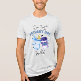 Camiseta First Father's Day Together Matching outfit / Blue