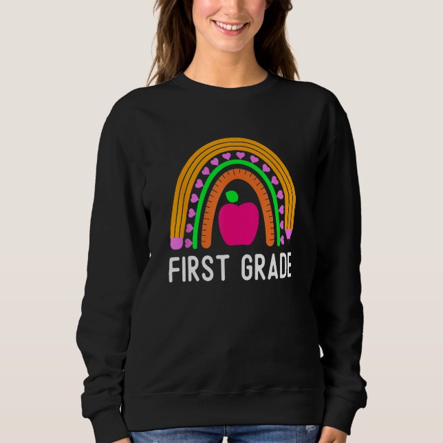 Camiseta First Grade Rainbow Girls Boys Teacher Team 1st Gr (Frente)