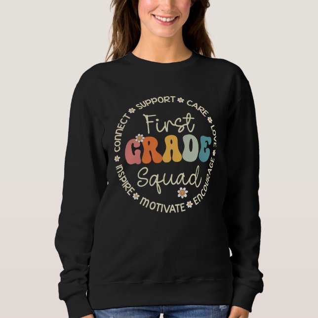 Camiseta First Grade Squad Appreciation Week Back to School (Frente)