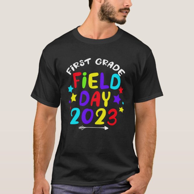Camiseta First Grade Students School Field Day Trip 2023 Ma (Frente)