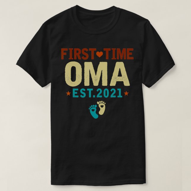 Camiseta First Time Oma Est (Frente do Design)