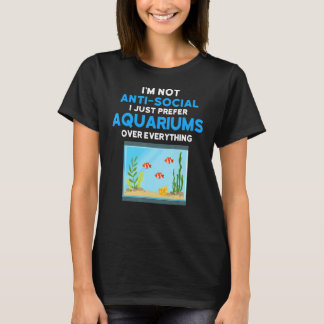 Camiseta Fiscalidade Eu Preferia Aquários Aquarista