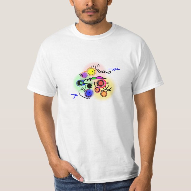 Camiseta fish2 abstrato (Frente)