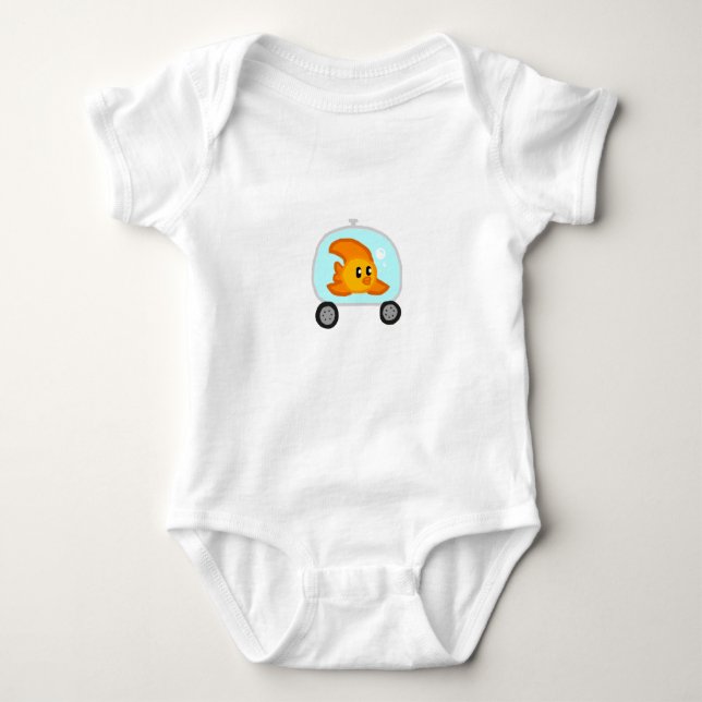 Camiseta Fish 2.0 Baby one sie (Frente)