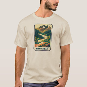 Camiseta Fish Creek Oregon Colors