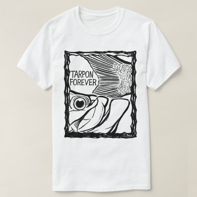 Camiseta Fish Forever EYES :TARPON (Frente do Design)