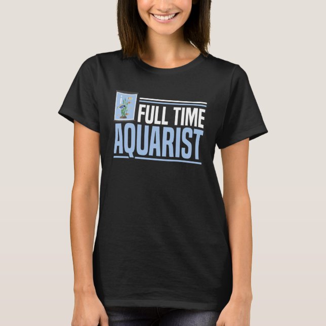 Camiseta Fish Keeper Aquarium Junkie Aquarist Saltwater Tan (Frente)