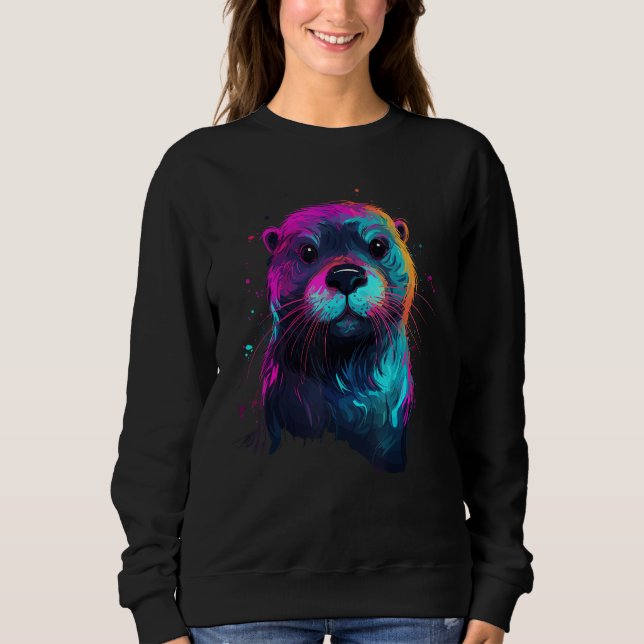 Camiseta Fish Otter Sea Otter Animal Otter  Bundle Otter (Frente)