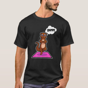 Camiseta Fish Otter Yoga Possui ginástica esportiva Ohm Hea