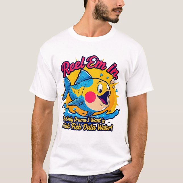 Camiseta Fish Outta Water Fun (Frente)