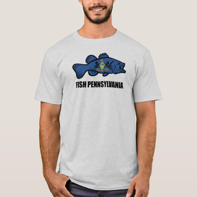 Camiseta Fish Pennsylvania Bass (Frente)