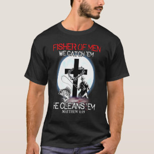 Camiseta Fisher Dos Homens Que Nos Pegamos Ele Limpa Em Chr